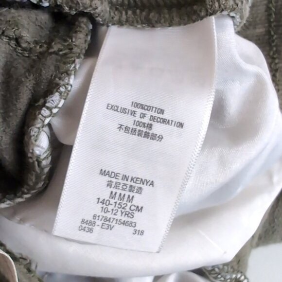 Levis Boys Jogger Sweatpants Pull On Drawstring Olive Army Green Pants Fleece - Picture 11 of 11